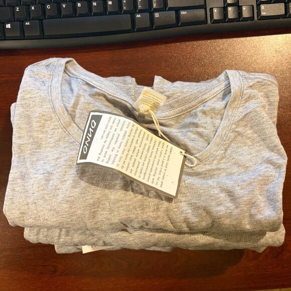 Women's Onno Short Sleeve Bamboo T-Shirt Heather Granite - Picture 2 of 3